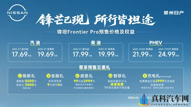 日产锋坦Frontier Pro开启预售，17.69万起-1