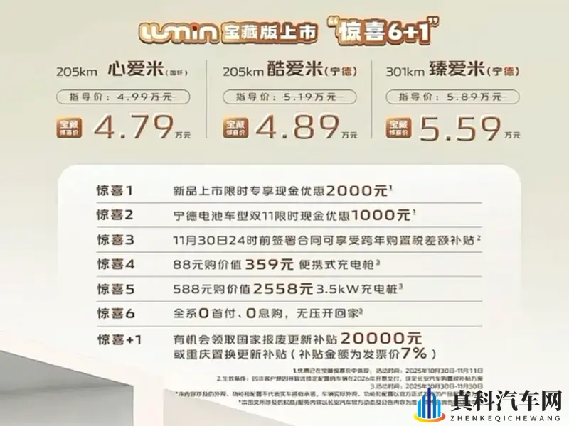 国民出行精品车，长安Lumin宝藏版惊喜价4.79万起售-1