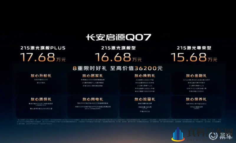 长安启源 Q07 天枢智能激光版正式上市15.68 万起-1