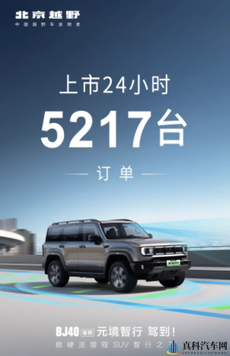 BJ40增程元境智行上市即热销！24小时订单达5217台-1