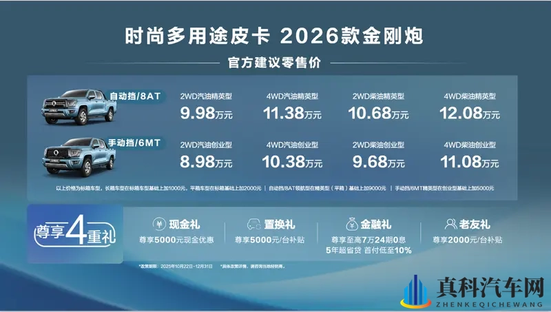硬核实力助创富 2026款金刚炮焕新上市8.98万元起-1