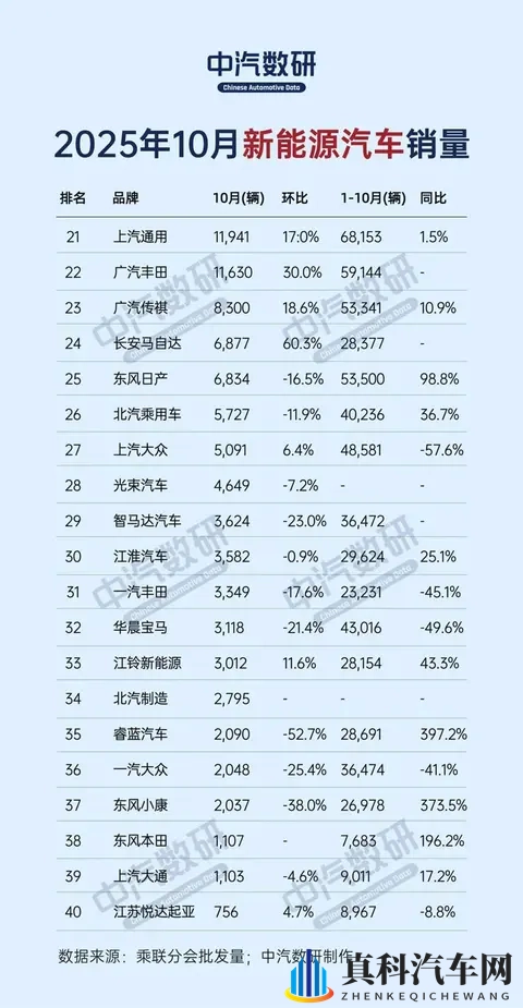 第1名=2-10名销量总和？10月新能源汽车销量相差太大-3