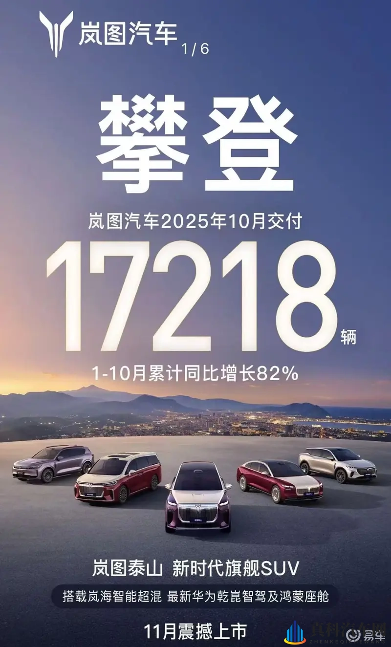 10月交付量再创新高，岚图仍不满足 | 电动势-1