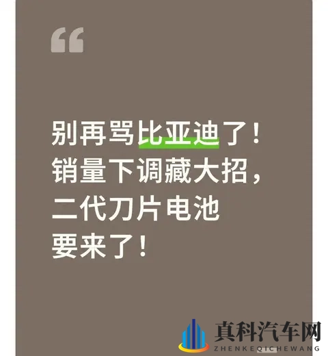 比亚迪销量连跌三月，工厂停产夜班？二代刀片电池藏着大秘密。-1