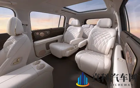 大6座SUV，智己LS9内饰官图发布，2+2+2布局，配冰箱+彩电+大沙发-2