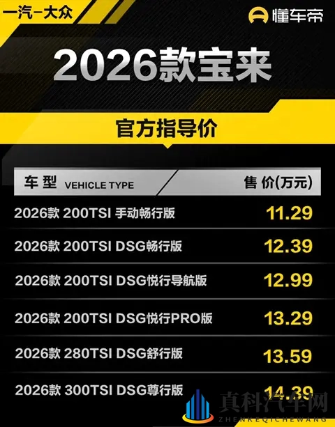 2026款一汽-大众宝来上市观察,改变不大是重点-1