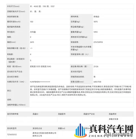 蔚来新款firefly萤火虫申报，电机功率提升至120千瓦-1