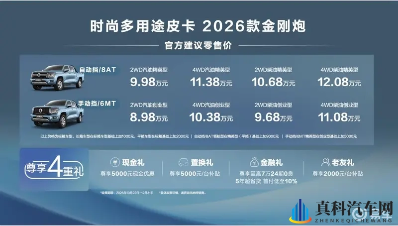 新车｜2026 款金刚炮上市 8.98 万起携四重礼来袭-1