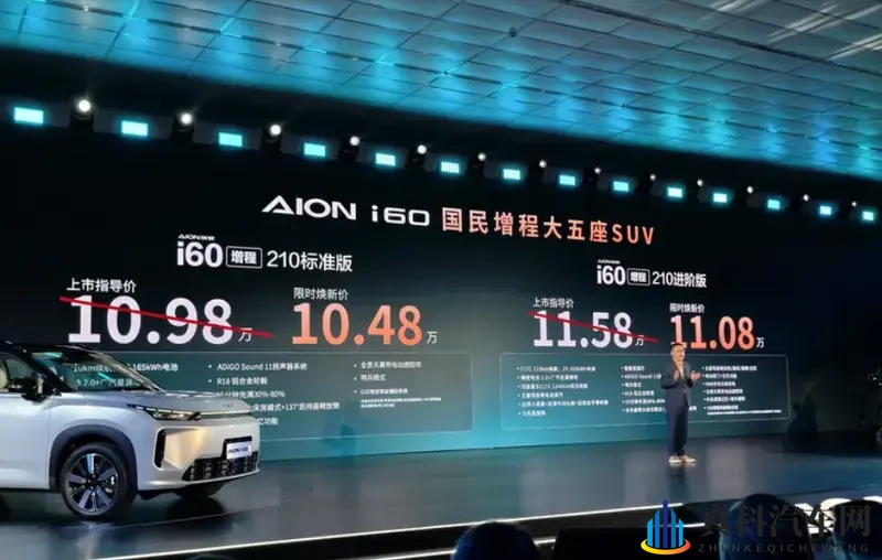 推出纯电以及增程双动力：广汽埃安AION i60上市-1