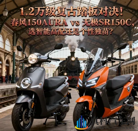 1.2万级复古踏板对决 春风150AURA vs 无极SR150C 选智能高配还是个性-3
