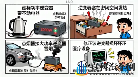 车载逆变器别乱买!电工:这2个参数千万别选错!退休自驾游必备-2
