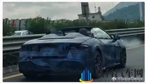 比亚迪腾势 Z 敞篷版跑车开蓬谍照曝光-2