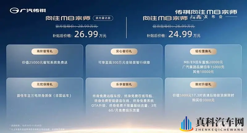 传祺向往M8宗师上市：2万差价，选尊享版还是激光雷达版？-1