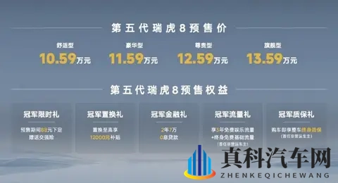 奇瑞第五代瑞虎8开启预售 预售1059-1359万元-3
