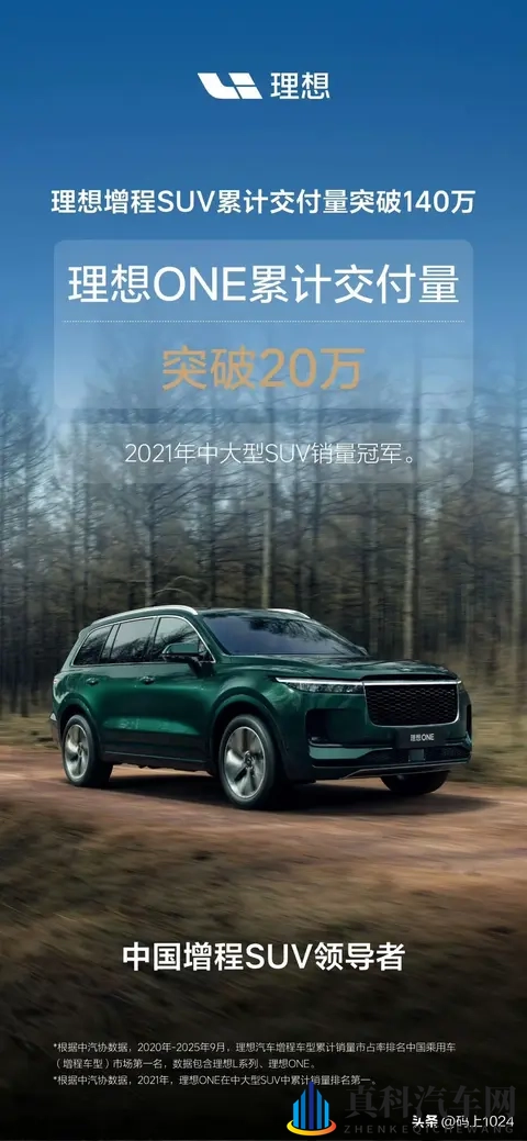 理想汽车增程SUV累计交付量正式突破140万辆,L6_L9谁更抢手?-3