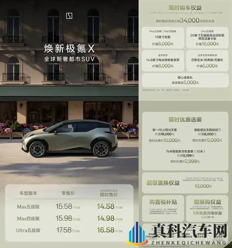 配置升级_限时权益售价1458万起 新款极氪X正式上市-3