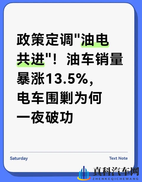 政策定调油电共进！油车销量暴涨135%，电车围剿为何一夜破功-1