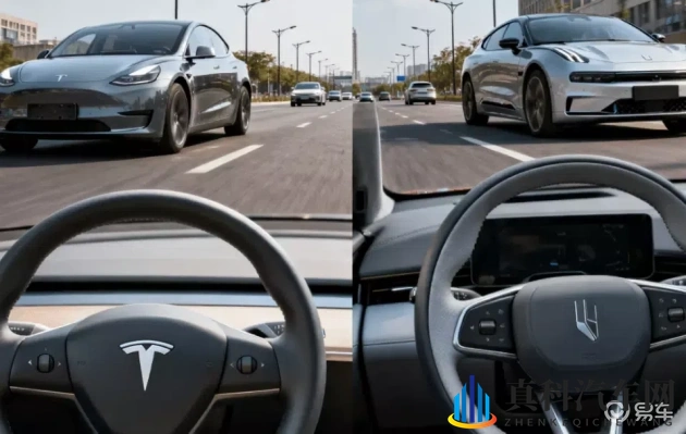 Model 3新版本与极氪007：智能操控对比-1