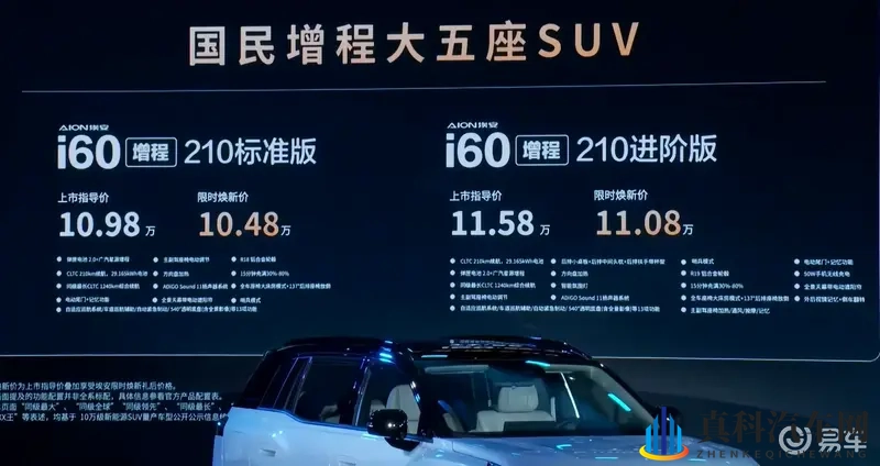 埃安i60上市，限时价1048万起成为A级SUV新伙伴-1