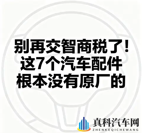别再交智商税了!这7个汽车配件根本没有原厂的-2