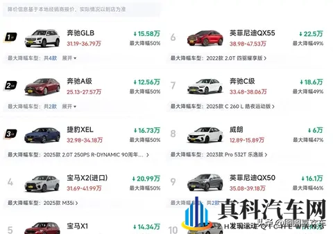 燃油车大跳水？这些车型降价超50%，快来看看有没有你心仪的爱车-1
