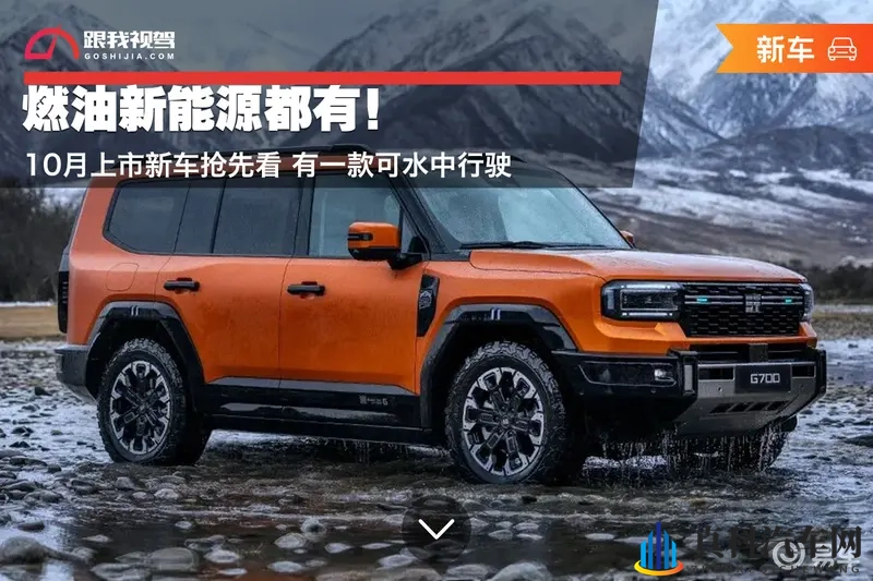 燃油新能源都有!10月上市新车抢先看 有一款可水中行驶-1